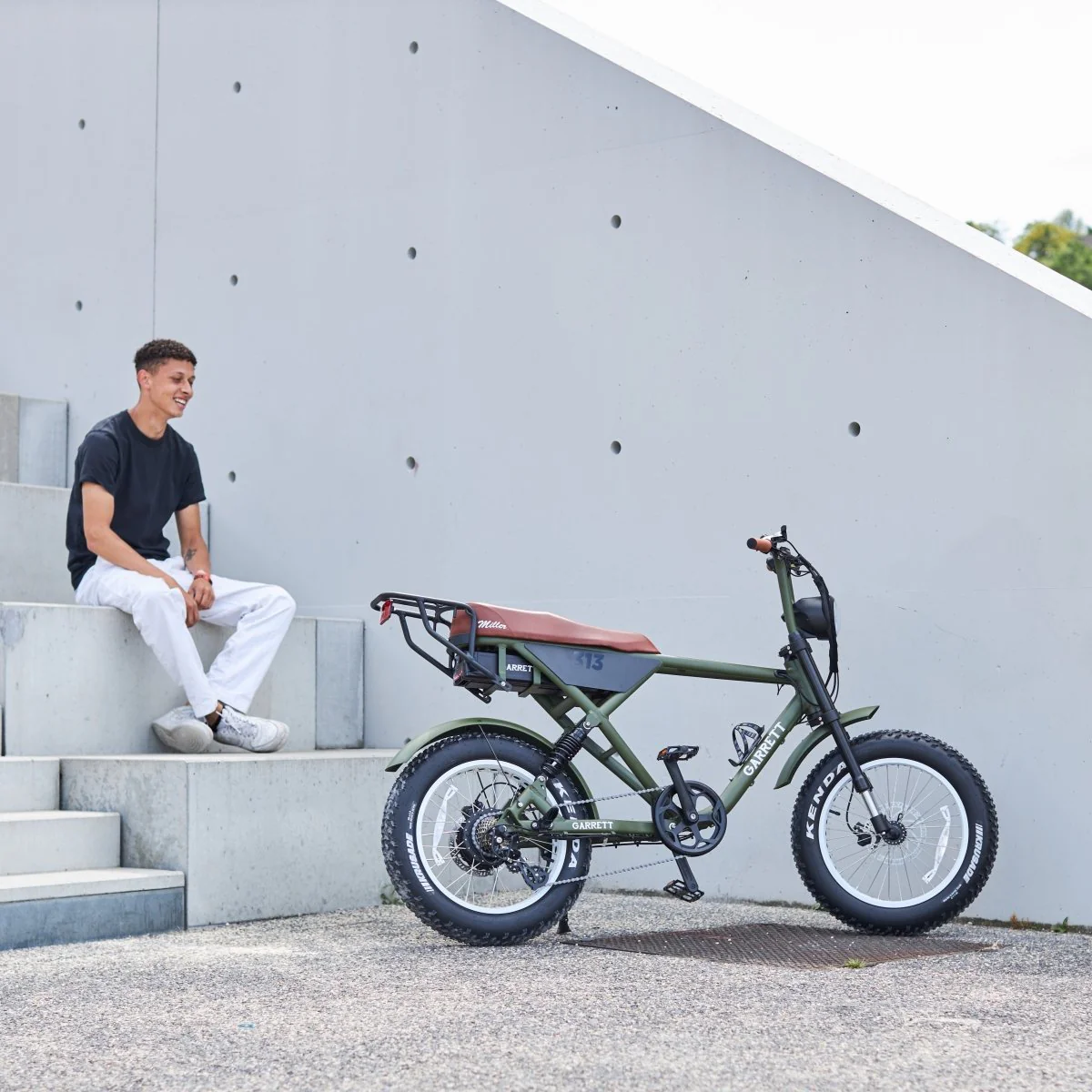 Fatbike Électrique Biplace Cargo Garrett Miller Z - Image 4
